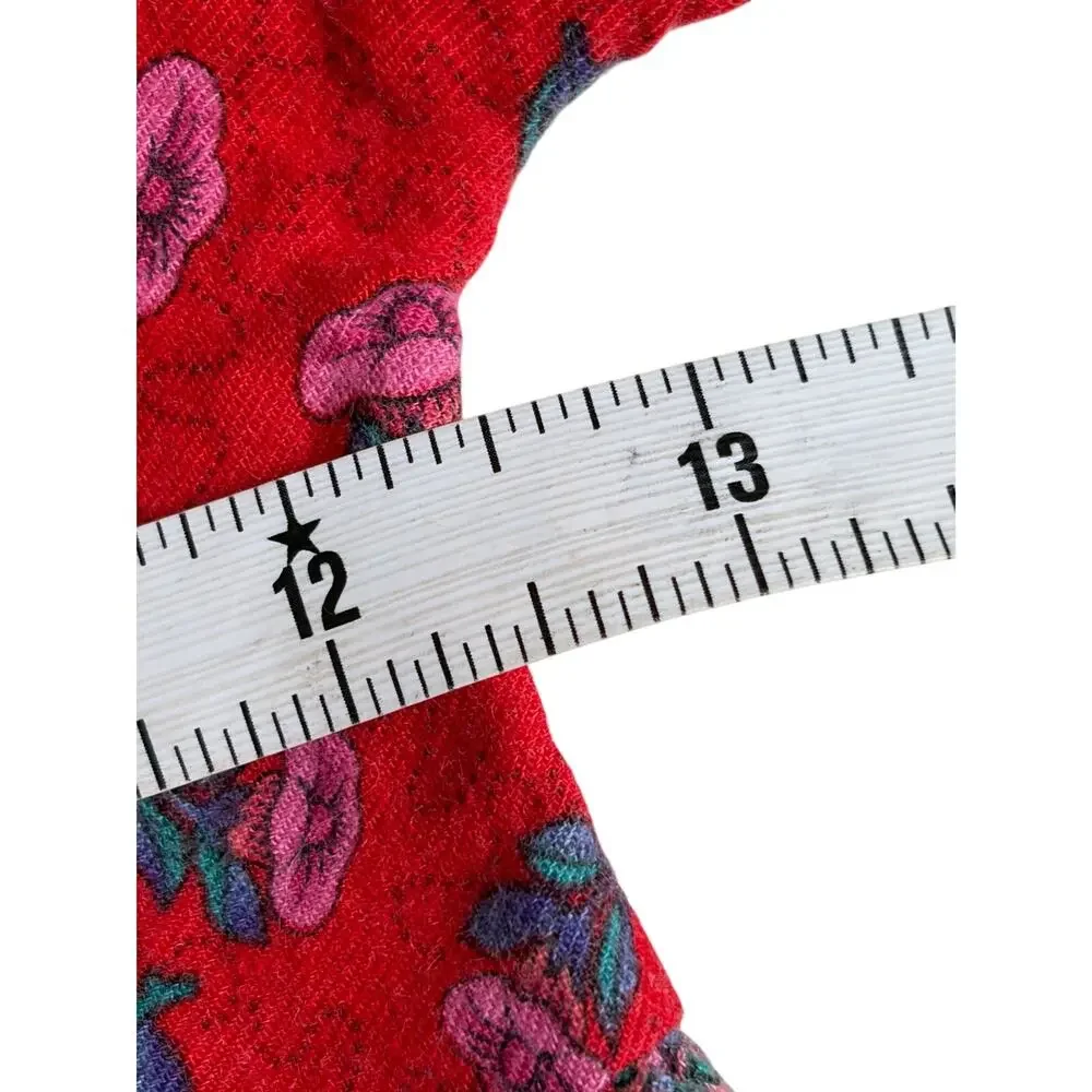 Mousefeathers Vintage Patchwork Dress (Red & Blue) - Size 6
